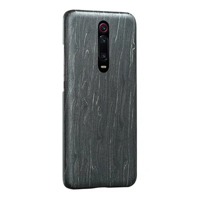 black ice wood Чехол для телефона из натурального дерева для Xiaomi 9T PRO, Redmi K20 Pro, чехол, покрытие из черного ледяного дерева, грецкого ореха, розового дерева - Цвет: black ice wood