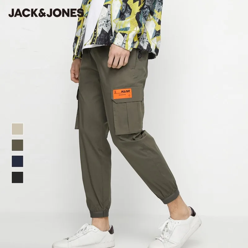 JackJones мужские Разноцветные зауженные уличные брюки-карго Мужская одежда 220214540 |