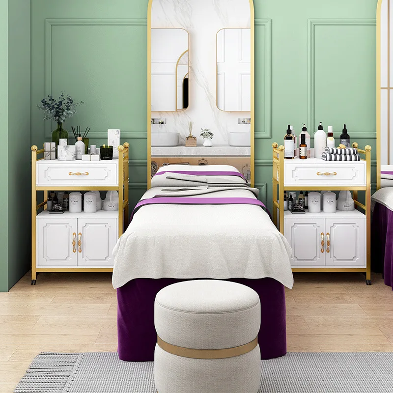 Koop Beauty Auto Mobiele Plastic Opbergkast Multifunctionele Toolcart Speciale Nail Rack Voor Schoonheidssalon Plank Organisator