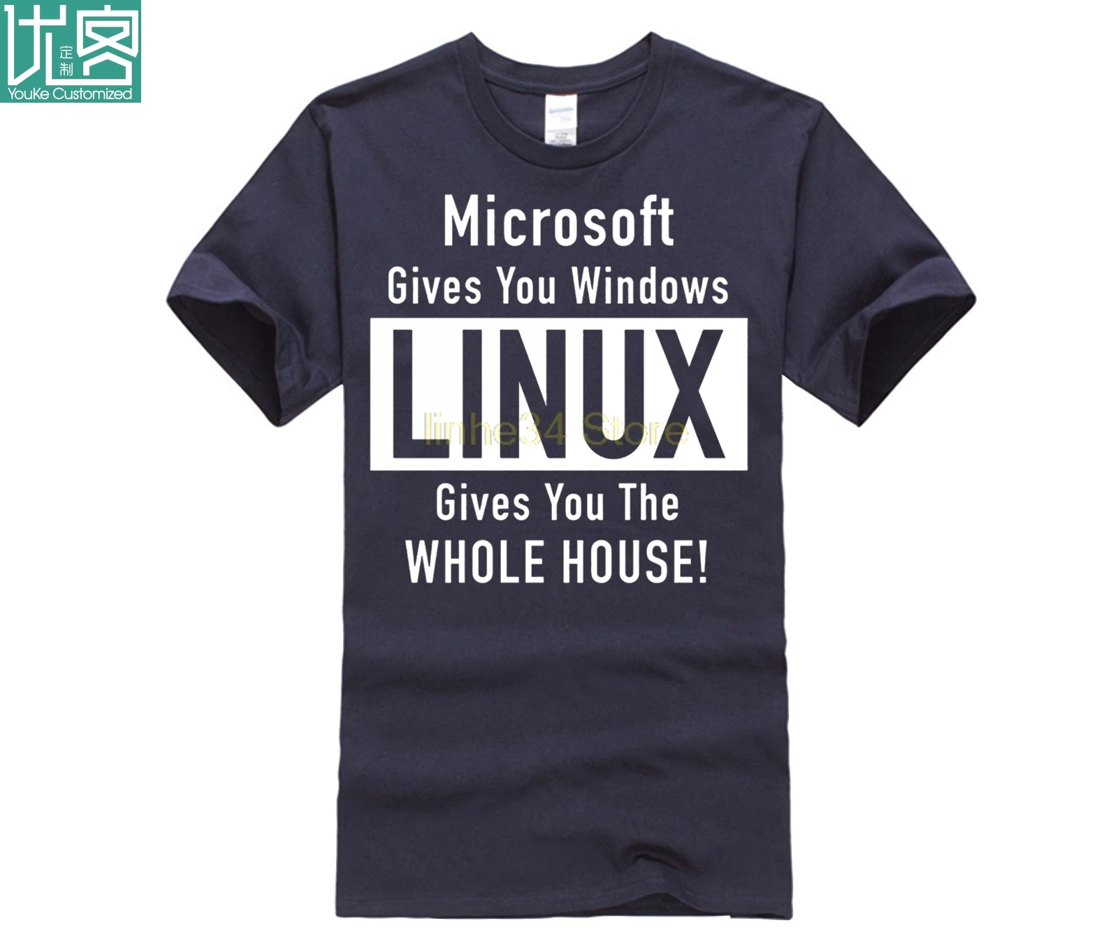 Linux дает вам персональный дом рубашка 2020 9 цветов красивая футболка простая