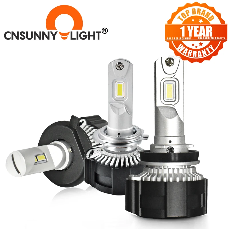 Лампа для фар CNSUNNYLIGHT 24 В H4 Hi/Lo Canbus светодиодный H7 H11 H8 104 Вт 9000Lm|Передние LED-фары