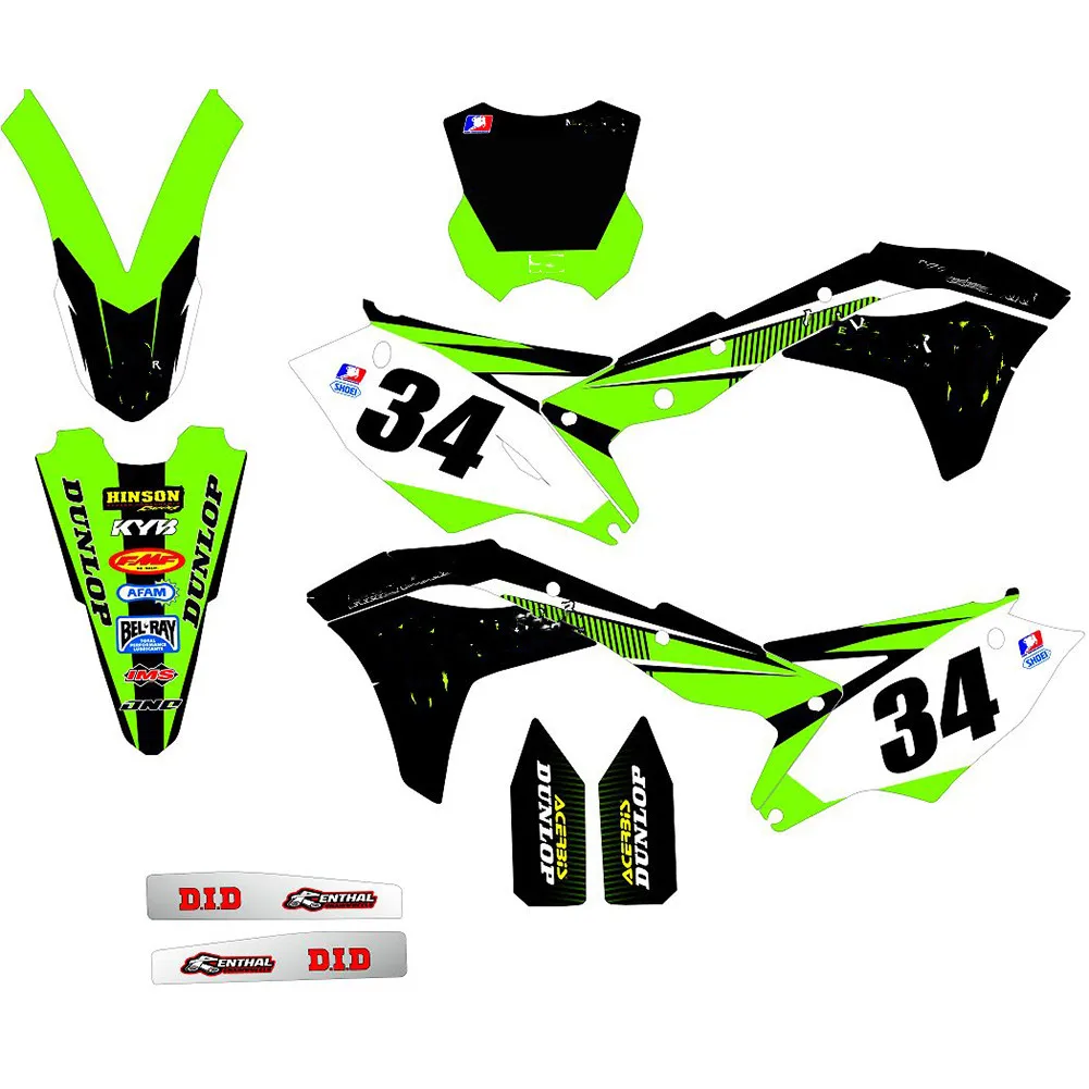 KXF 250 KX 250F 2020 2017 Бесплатная пользовательская мотоциклетная 3M графические наклейки