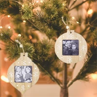 christmas wooden photo frame ornament new year christmas tree pendant crafts xmas home party decoration christmas decorations