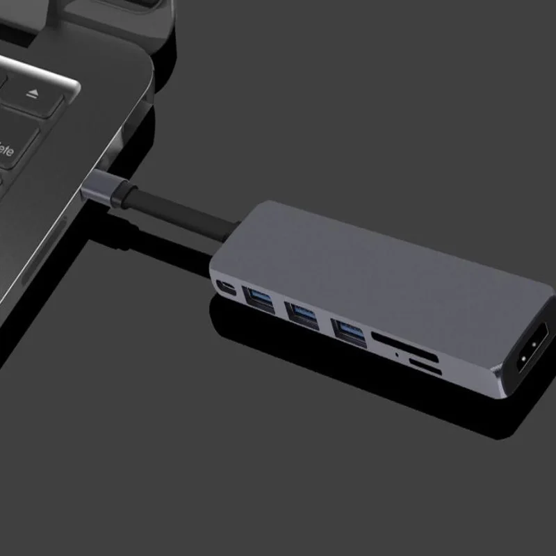 USB-концентратор Type-C мультипортовый адаптер с 4K HDMI для MacBook Pro 2018 2017 2016 SD Micro Card Reader