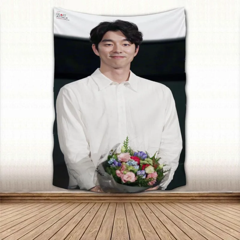 

Красивый гобелен на стену Gong Yoo, настенный тканевый гобелен, художественное украшение для дома, коврик для сна, настенные ковры, декор для сп...