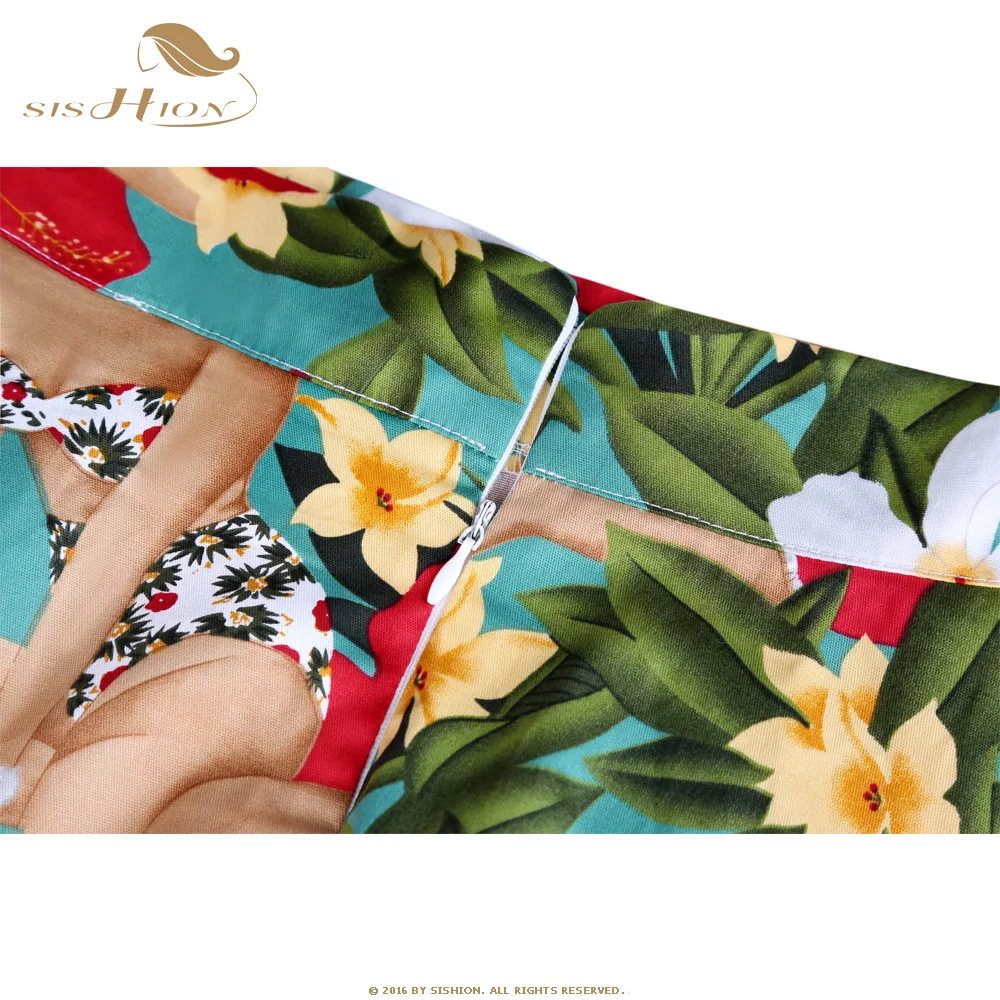 Женская хлопковая юбка sision трапециевидная винтажная ретро-юбка черного белого