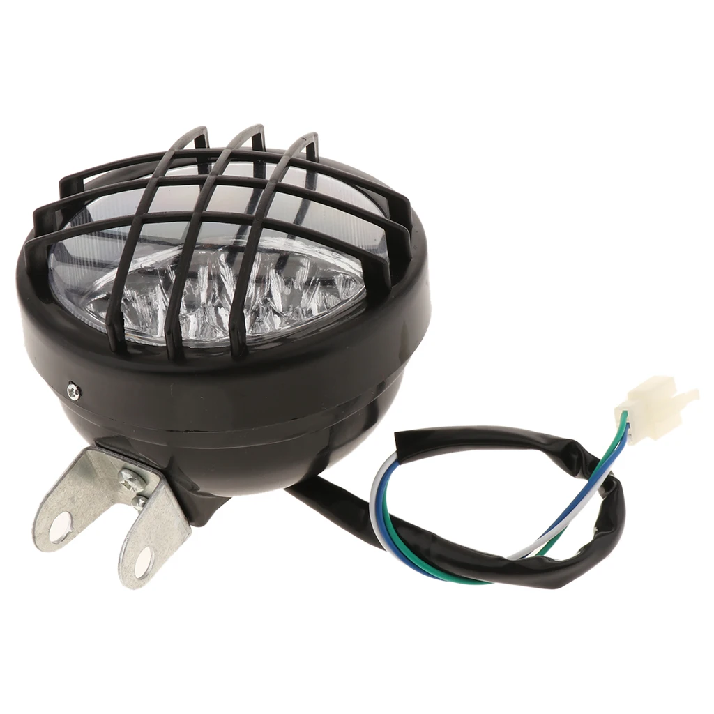 Яркий налобный фонарь 12V Светодиодный светильник с круглой решеткой