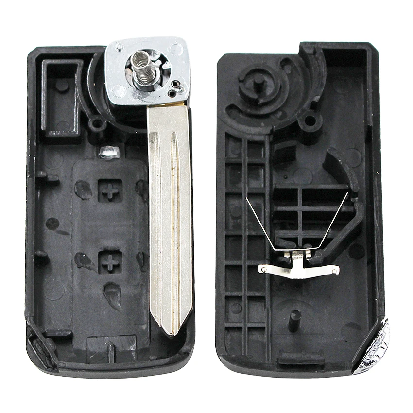 Складной чехол брелок с 2 кнопками для дистанционного ключа Hyundai Santa Fe держателем