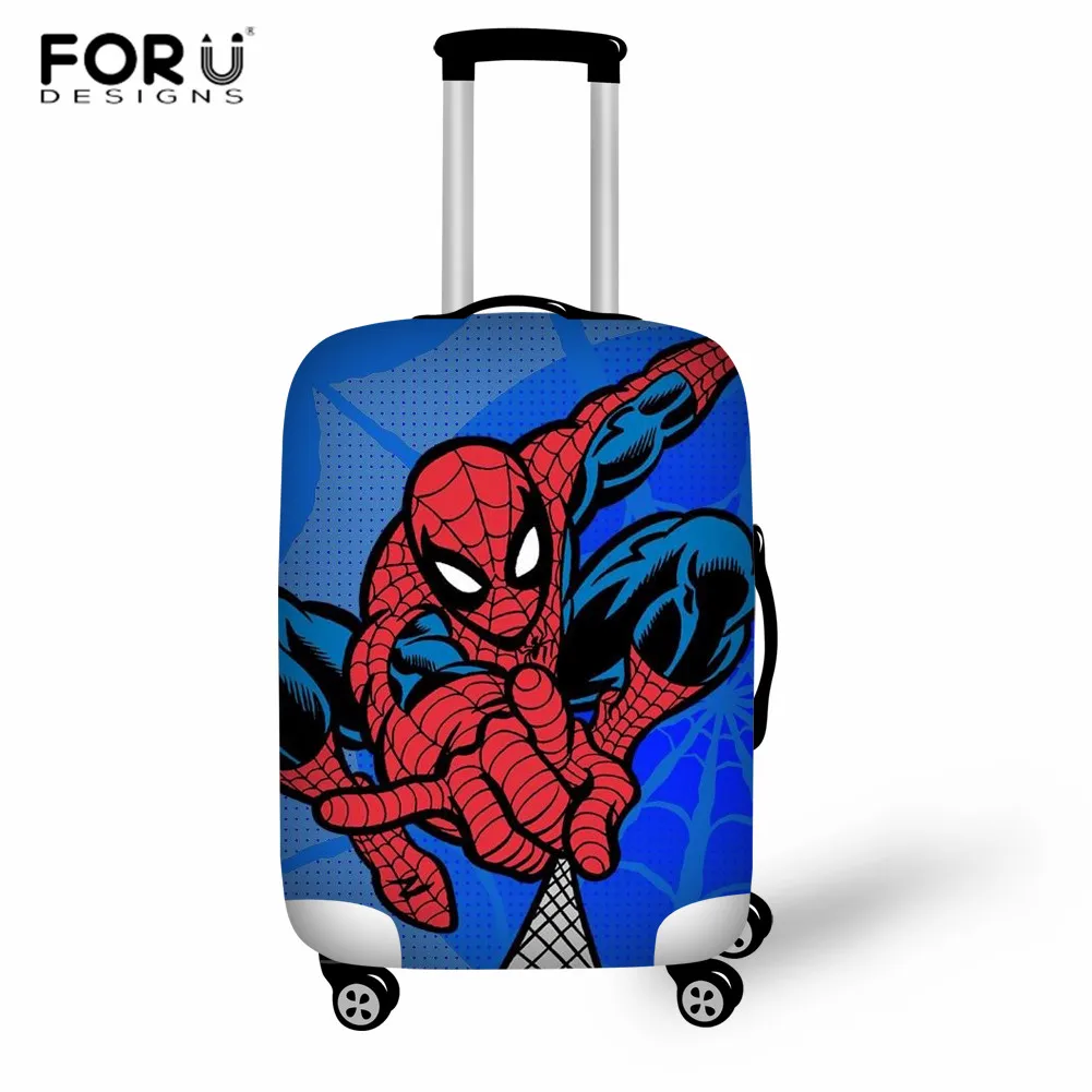 FORUDESIGNS/Эластичный Защитный чехол для багажа с рисунком суперчеловека-паука, чехол от пыли 18-32 дюймов, чехол для багажника, аксессуары для путешествий - Цвет: YY1153