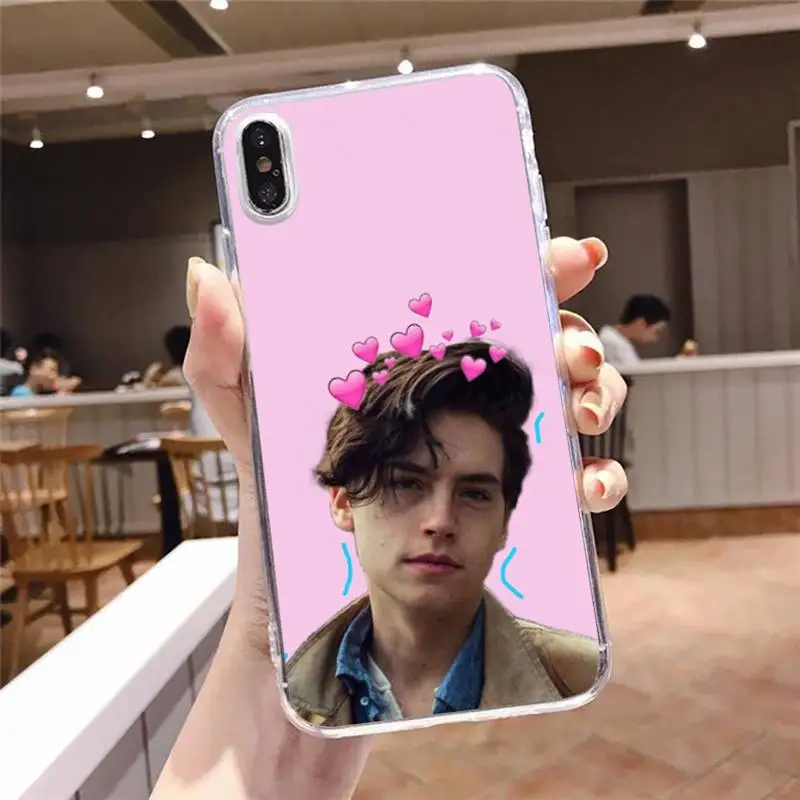 

Cole Sprouse America actor Phone Case Transparent for iPhone 6 7 8 11 12 s mini pro X XS XR MAX Plus