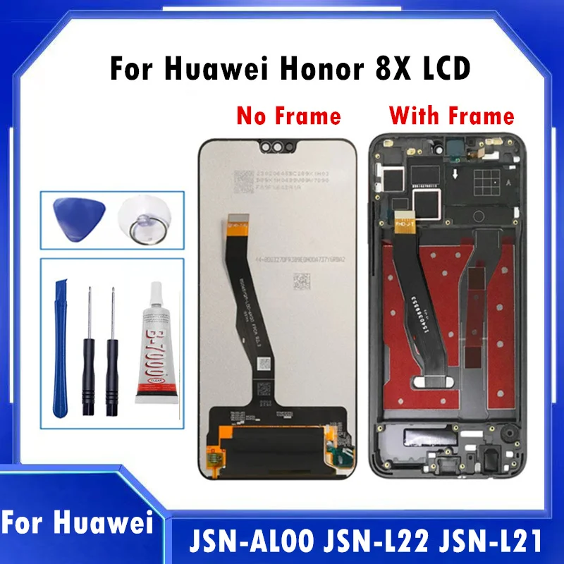 

6.5" LCD For Huawei Honor 8X LCD Display Touch Screen Digitizer For Huawei 8X JSN-L21 L22 L23 JSN-L42 LX1 AL00 LCD Repair parts