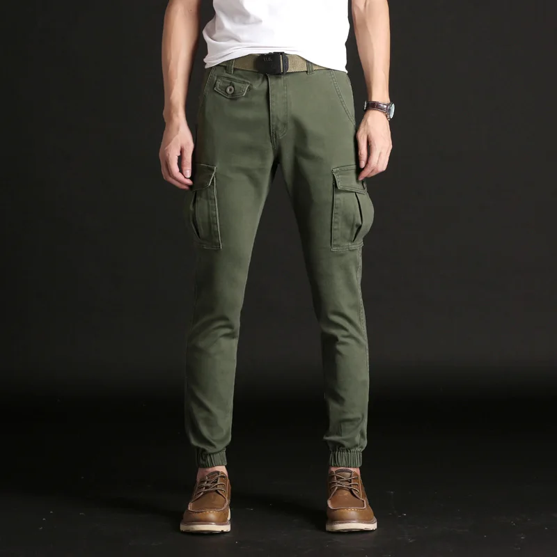 Брюки карго мужские стрейчевые с боковым карманом|Повседневные брюки| |