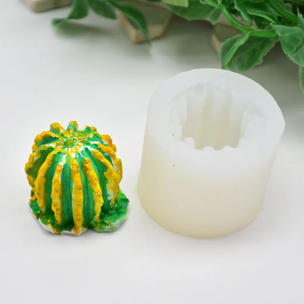 Горячая 3D кактус формы силиконовая форма гипсовая парфюмерная воск для