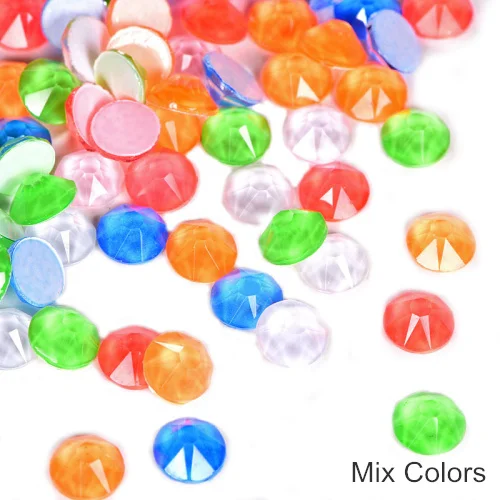 Mix Colors 144 шт ss20 фосфоресцирующие блестящие стразы без горячей фиксации стразы неоновые стразы хрустальные украшения для дизайна ногтей B3847 - Цвет: Mix Colors