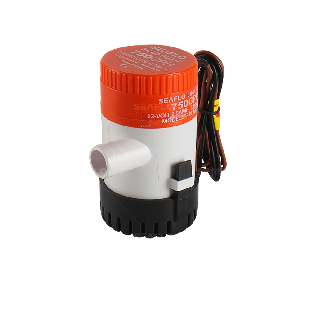 

SEAFLO Bomba De Agua 12/24V DC Water Pump Removable Filter 750GPH 2.5H Bilge Pump for Yacht Swimming Pool Pompe Pompy