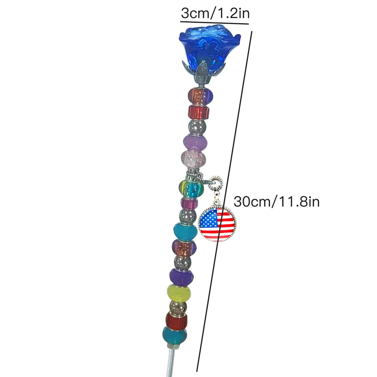 

Rose Beads Handmade Garden Beads For Independence Day Accessories Garden Decoration Outdoor Decoracion Jardin Exterior