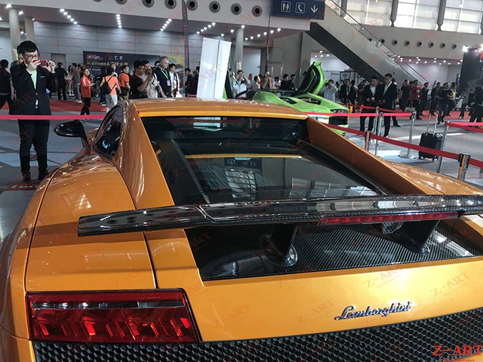 Z-ART углеродного волокна задний спойлер для Lamborghini Gallardo LP550 LP560 LP570 заднее крыло |