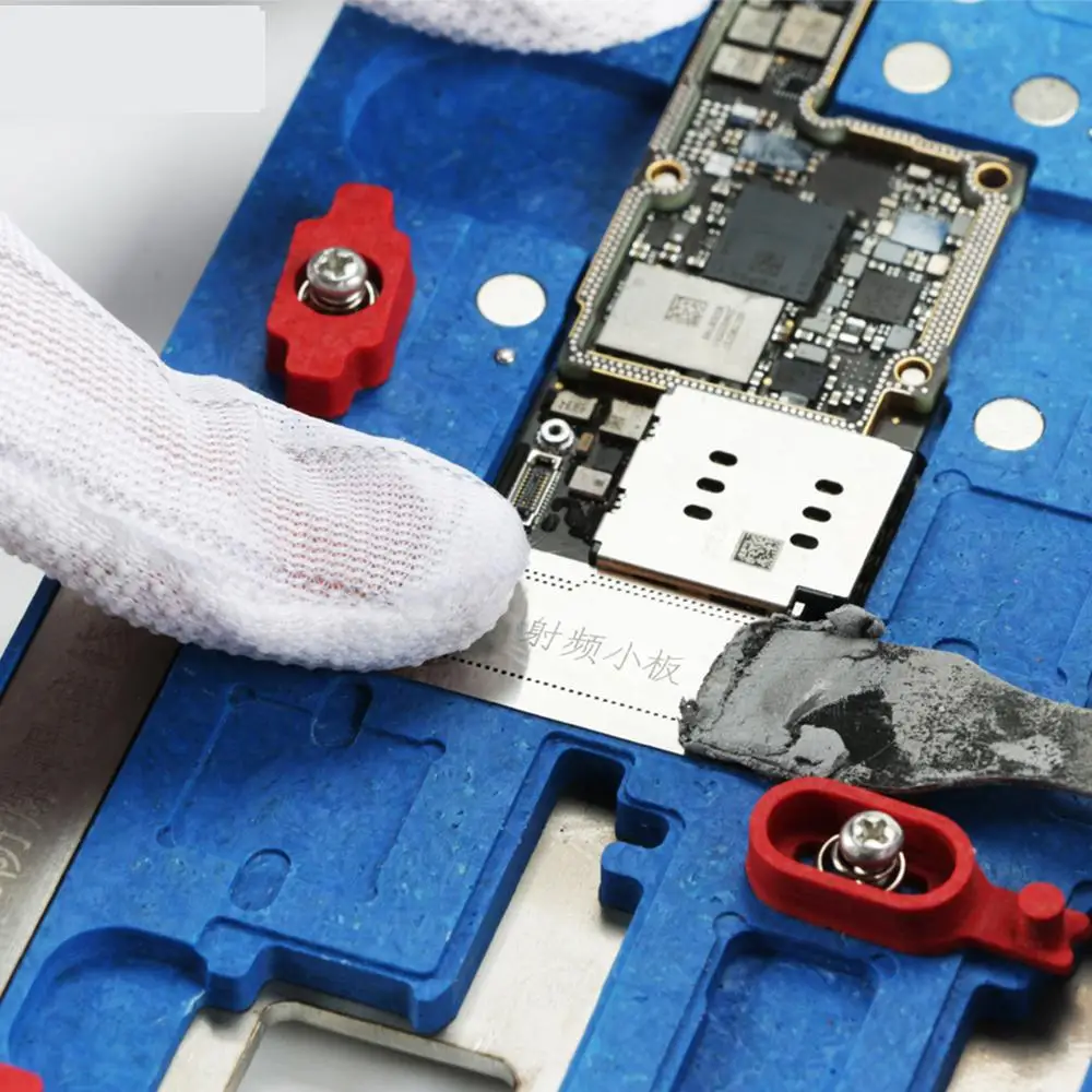 

Precision PCB Holder Soldering Fixture for iPhone X XS MAX Motherboard Planting Tin With IC BGA Reballing Stencil Repair