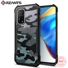 Жесткий чехол Rzants для Xiaomi Mi 10T  10T Pro Камуфляжный Жук Гибридный ударопрочный тонкий кристально прозрачный чехол