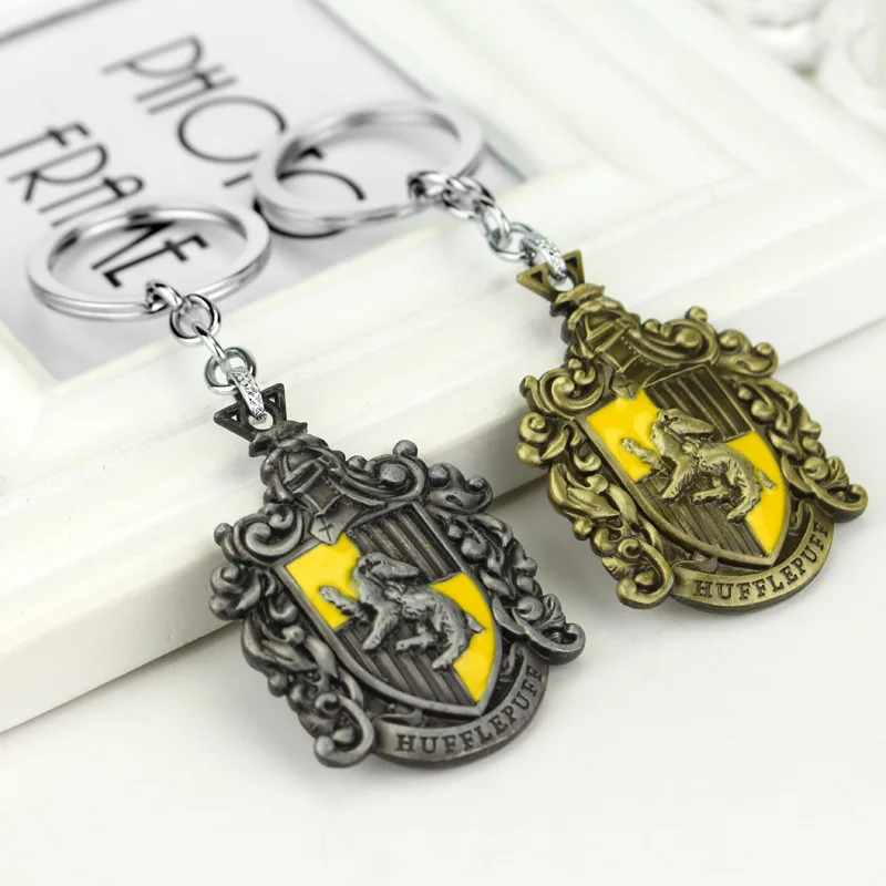 ZXMJ Harried Хогвартс Гриффиндор Hufflepuff Slytherin Ravenctaw школа Гончаров брелок Горячая фильм ювелирные изделия для фанатов подарок