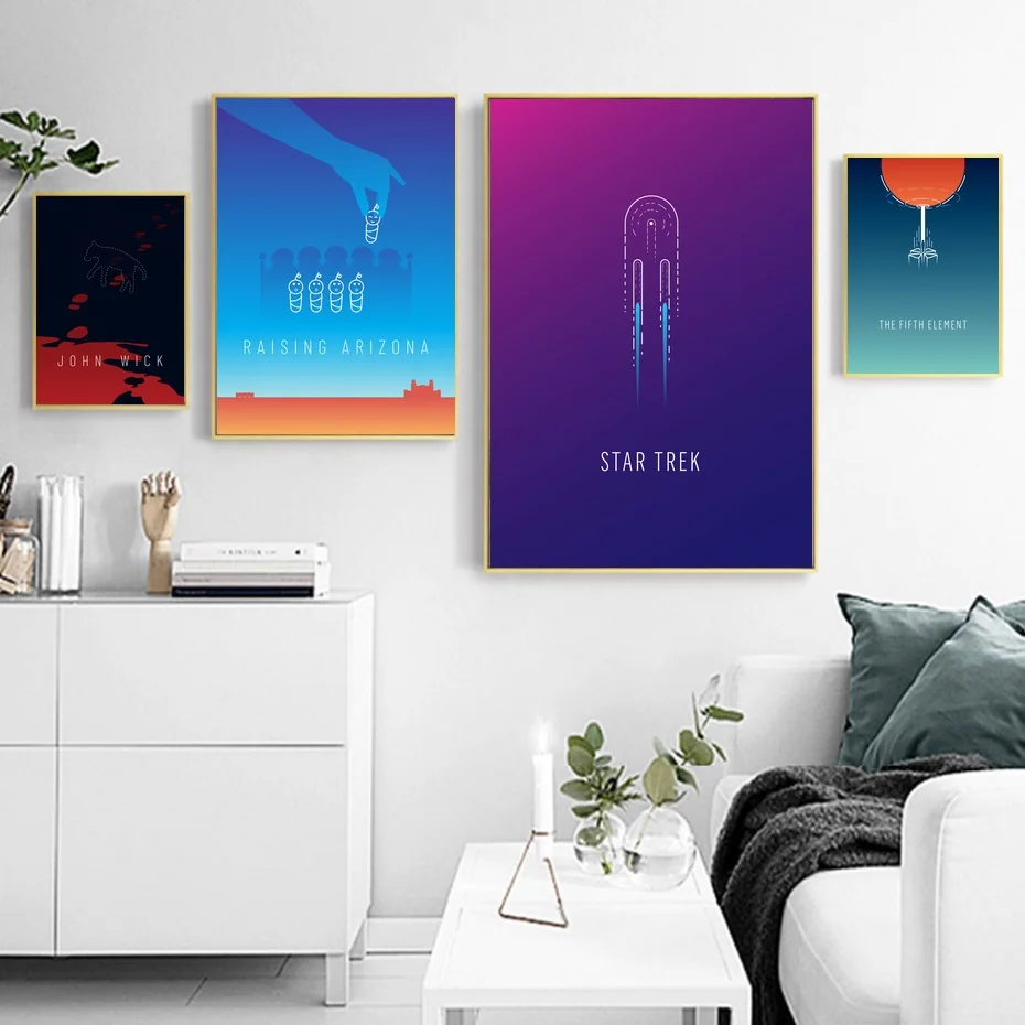 Джон фитиль поднятие Аризоны Звездный путь пятой элемент минималистичный фильм