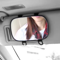 car vanity mirror sun visor universal strap type car interior mirror high definition makeup artifact car sun visor mirror