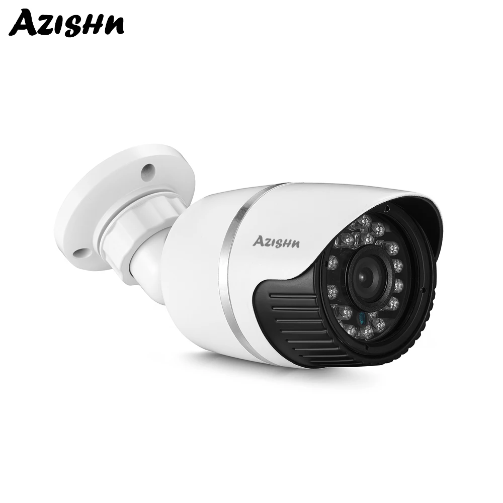 AZISHN ip камера 4.0MP Hi3516D H.265 уличная водонепроницаемая IP66 CCTV видеонаблюдения P2P XMEYE 48V