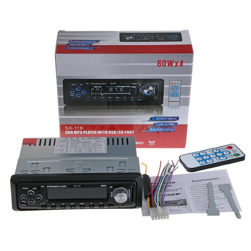 Автомагнитола 1 Din 12 В FM Aux SD USB MP3 | Автомобили и мотоциклы