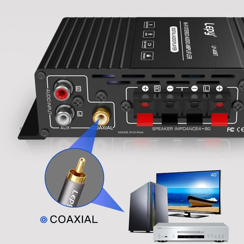 LEPY LP-A8BT коаксиальный декодирующий усилитель мощности FM USB SD музыкальный плеер без