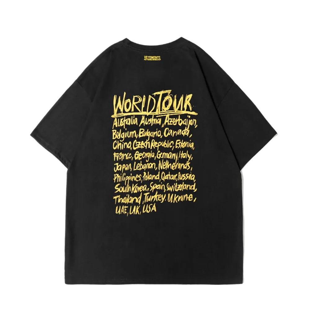 

Early spring 2021 new letter printing men's and women's casual VTM simple loose short sleeve T-shirt