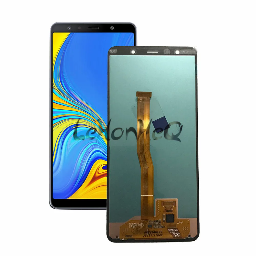 Black original Супер AMOLED/OLED/TFT lcd для samsung Galaxy A7 A750 SM-A750F A750F дисплей с сенсорным экраном в сборе Запасная часть - Цвет: Black original