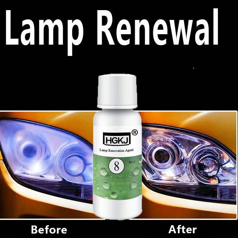 

20ML Car Headlight Cleaning Repairing Fluid Repair Refurbishment Fluid Detergent Car Light Cleaner Scratch remover Repair Liquid