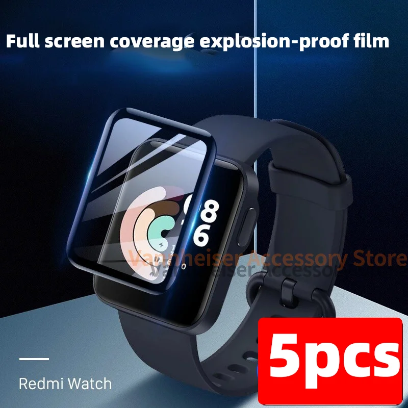 

20D HD Curved Edge Full Soft Protective Film Cover For Redmi Watch / Mi Watch Lite / Xiaomi Color Screen Protector Not Glass