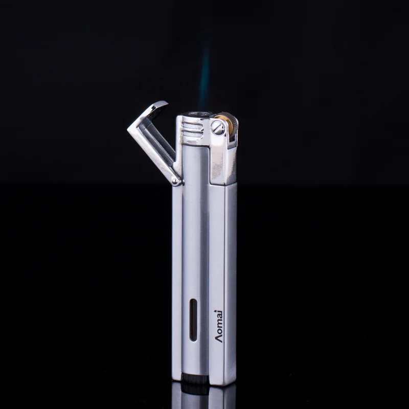 Компактная Зажигалка Jet Torch Бутановая газовая турбо ультратонкая зажигалка
