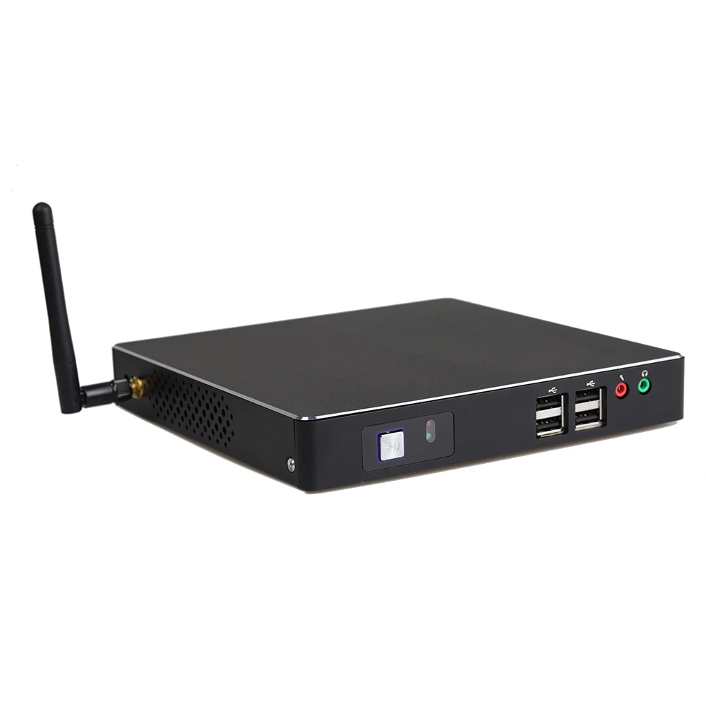 Мини ПК настольный компьютер Intel Core I3 2350 M черный Windows 10/Ubuntu [HUNSN BH08GL]