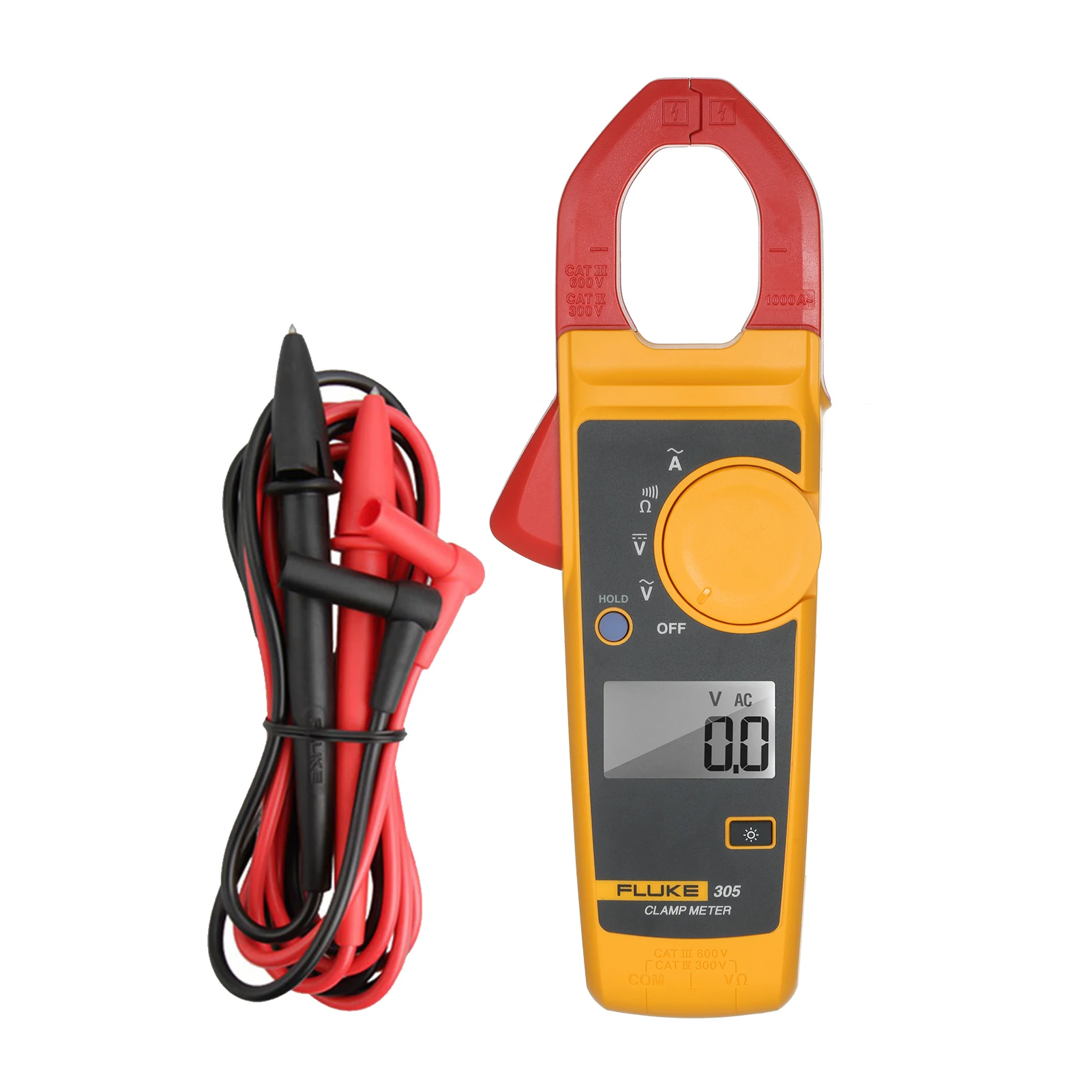 

FLUKE F302+/303/305 Digital Clamp Meter LCD Display Handheld Clamp Multimeter Clamp Type Universal Meter Ammeter AC/DC Voltage
