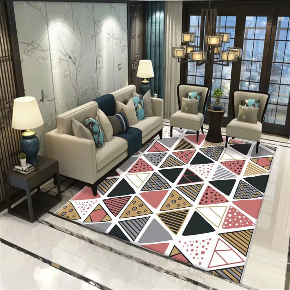 3D ковер для гостиной домашние коврики с геометрическим узором спальни