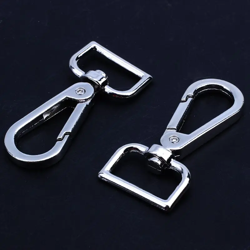 ABDB-4pcs металлический карабин кольцо Брелок Клип крюк Открытый Пряжка мешок оснастки, серебро