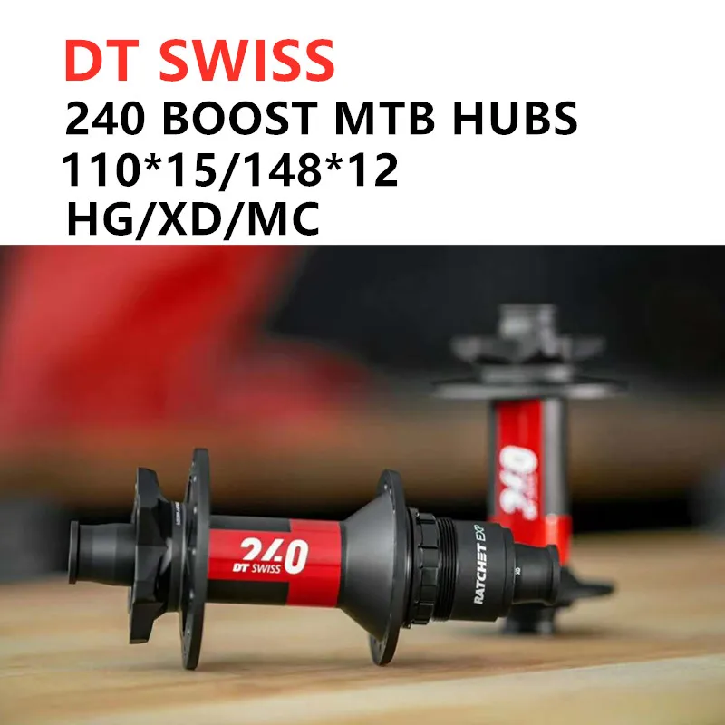 

New 2020 Original DT Swiss 240 MTB Bike Straight Pull Hubs 32H 6 Nail Disc Brake Front 9 15*100 110 Rear 142 148 Hub
