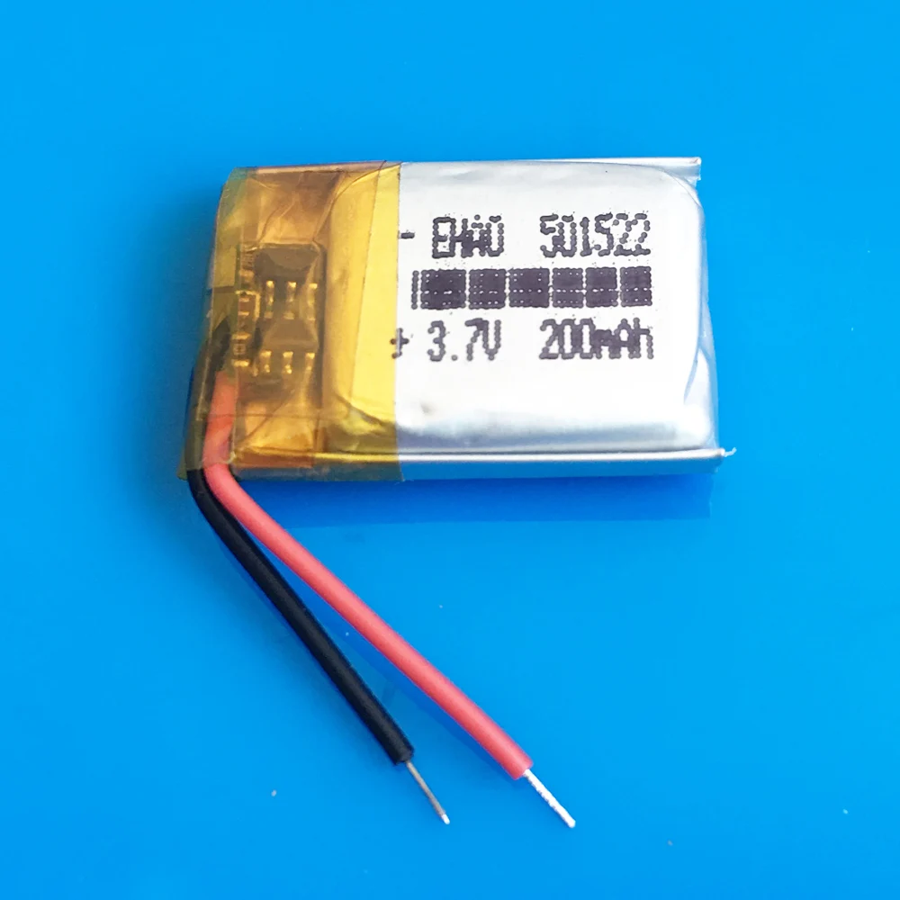 EHAO 501522 3 7 в 200 мАч маленький размер lipo перезаряжаемая батарея для MP3 bluetooth часы