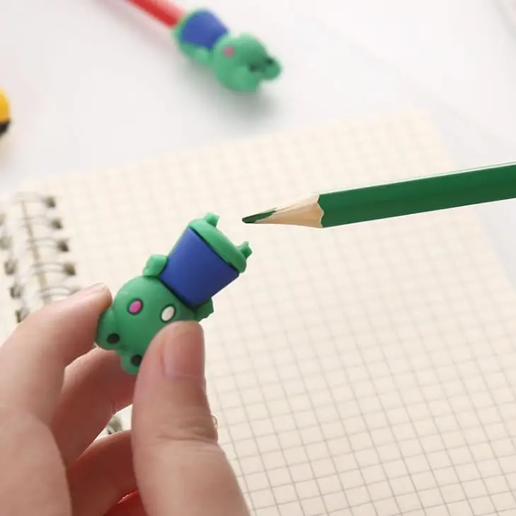 Колпачки для карандашей 3 шт. упак. колпачки с милыми животными лягушки защитные