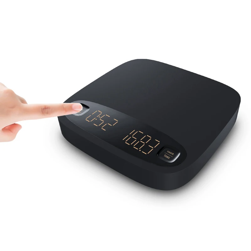 Электронный смарт-кофе весы светодиодный дисплей USB Перезаряжаемый