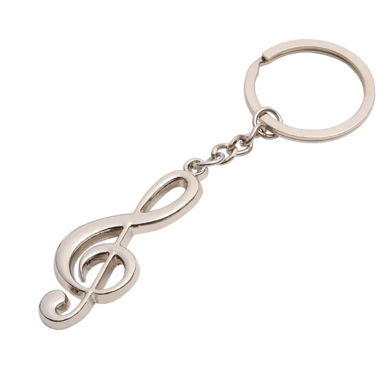 Креативные музыкальные ноты металлический брелок с подвеской для BMW E46 E90 Mini Cooper