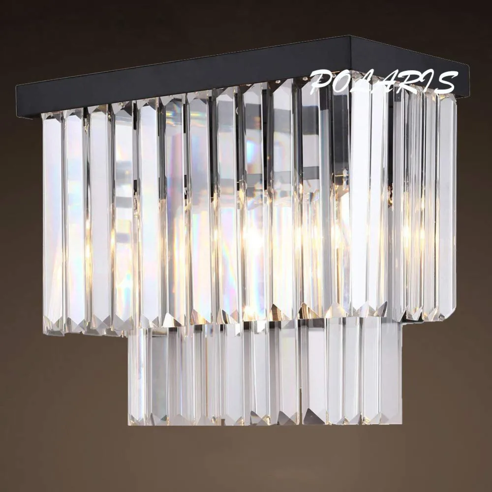 Современная винтажная K9 Хрустальная люстра бра лампа Ретро Кристалл настенный