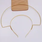 Обруч для волос металлический с плоской головкой, ширина 5 мм, 210 х 220 мм, основа для украшений, 5 шт.