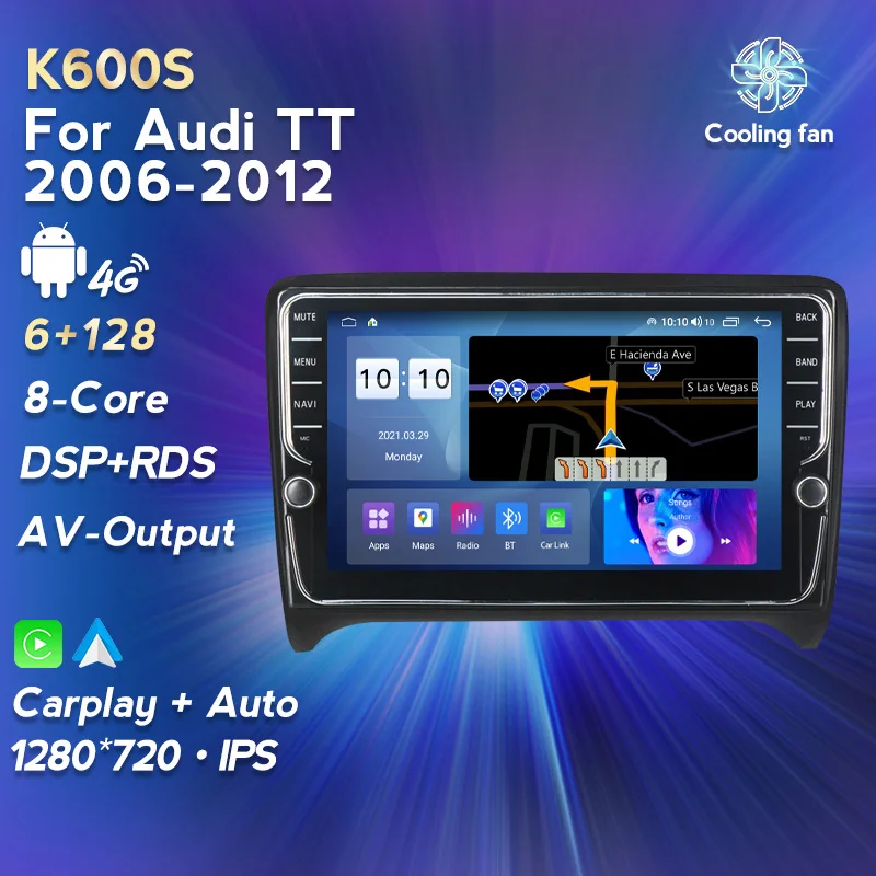 Автомагнитола MEKEDE IPS Android 11 DSP CarPlay мультимедийный видеоплеер Авто Стерео GPS для Audi