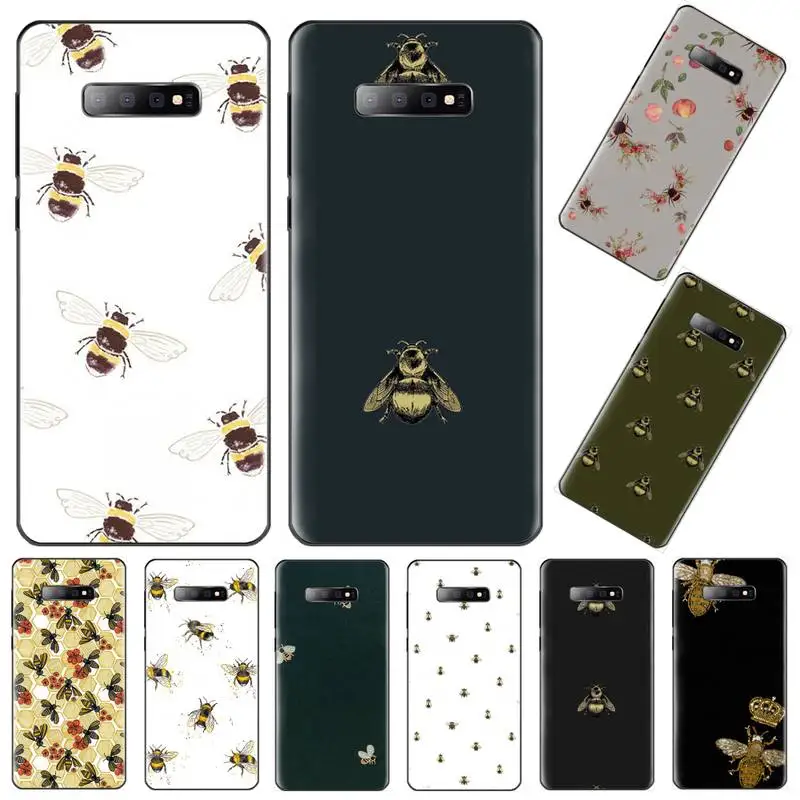 Роскошный черный мягкий чехол из ТПУ для Samsung S6 S7 edge S8 S9 S10 e plus A10 A50 A70 note8 J7 2017 |