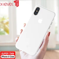 x level clear case for iphone x xs xr ultra thin 0 4mm pp back phone transparent cover for iphone xs max cases anti knock