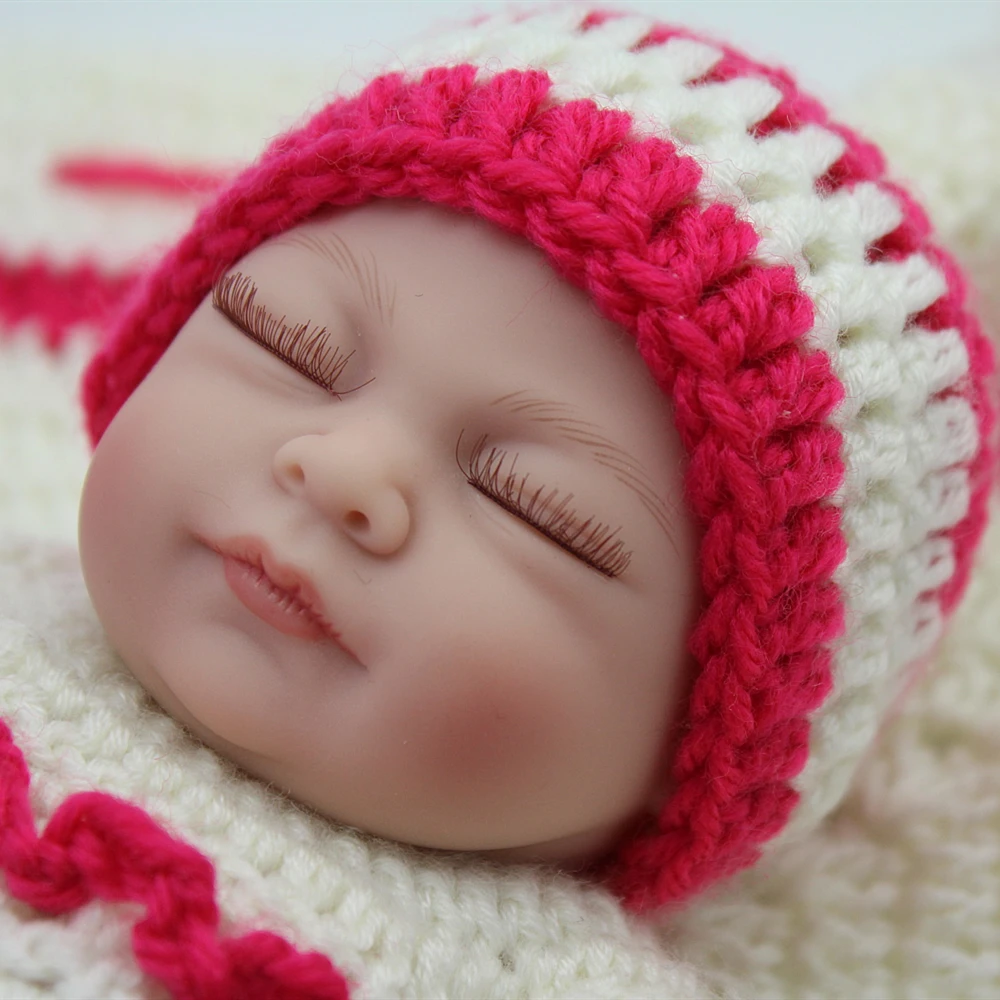 NPKDOLL 10 дюймов мини реборн кукла девочка игрушки африканская американская Кукла