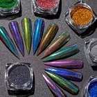 Неоновый кристалл ногтей Блестящий пигмент супер зеркальный блеск блёстки дизайн ногтей голографические хромовые погружные порошки украшения для ногтей